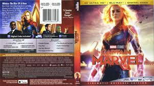 Captain marvel is an extraterrestrial kree warrior who finds herself caught in the middle of an intergalactic battle between her people and the skrulls. Captain Marvel 2019 4k Uhd Blu Ray Cover Labels Dvdcover Com