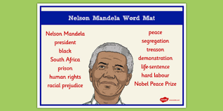Check spelling or type a new query. Nelson Mandela Word Mat