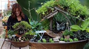 Carpet moss is perfect for these types of projects. Shade Fairy Garden W Diy Living Moss Roof Garden Answer Youtube