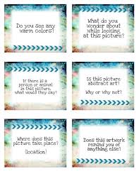 Art Discussion Cards For Class Critiques Or Art History Lessons Art History Lessons Art Rubric Art Lessons Elementary