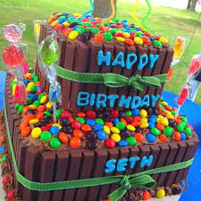 Amazing Kit Kat Cake With Homemade Chocolate Buttercream Frosting My Son Loves His Cake Homemade Chocolate Buttercream Frosting Kit Cat Cake Themed Cakes