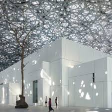 Connected letters w+o+w in a blue tray. Jean Nouvel S Louvre Abu Dhabi Features A Huge Patterned Dome