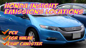 Honda Insight Pcv Egr Evap Canister Locations Youtube