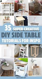 35 Best Diy Side Table Ideas Plans For 2020 Crazy Laura In 2020 Diy Side Table Side Table Makeover Diy End Tables