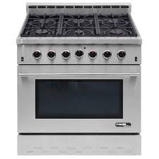 Pro style hoods are typically larger than other styles of range hoods. Nxr Entree 36 Inch 5 5 Cu Ft Professional Style Gas Range With Convection Oven In Stainl The Home Depot Canada