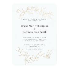Golden Branches Wedding Invitation Zazzle Com In 2021 Branch Wedding Invitations Wedding Branches Wedding Invitations