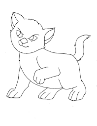 Let's jump right in with kitten coloring pages. Online Coloring Pages Coloring Aggressive Cat Coloring