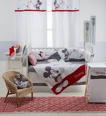 Coverlet in soft red matte lasse with minky lining. Baby Bedding Sets Red Minnie Mouse 4 Piece Crib Bedding Set Baby Nursery Bedding Baby Bedding Sets Baby Bed Mickey Mouse Nursery