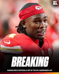 BREAKING: The Chiefs have waived WR Jason Brownlee and Rashee Rice is  officially off the suspension list per NFL transactions. They wasted no  time! He's back!