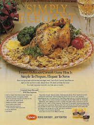 Cornish Game Hen And Wild Rice Supreme From Tyson Cornish Hen Recipe Recipes Cornish Game Hen