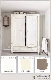 Warm White Armoire White Armoire White Chalk Paint Furniture Makeover