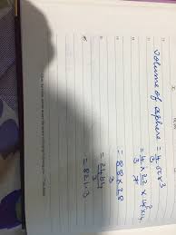 R = ( 3 4π ∙ v)1 3 r = ( 3 4 π • v) 1 3. How To Find The Volume Of A Sphere With A Radius Of 4 Cm