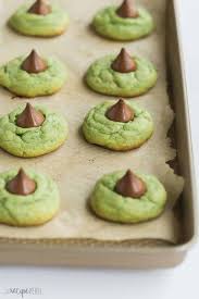 Plus you won't have to worry about them falling. Mint Hershey Kiss Cookies Recipe Video The Recipe Rebel