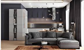 Two Tours Around Two Open Plan Apartments That Are Distinctly Masculine In Approach Each With A Grey Black Grey Home Decor Apartment Decor Brown Living Room