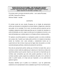 Breve resumen de el contrato social de rousseau. Pdf El Contrato Social Rousseau Juan Jacobo Rousseau Pensamiento Politico Estado Artificial O Sistema Politico Jerarquias Politicas Sistemas De Produccion Economica Gobierno Legitimo Rousseau Rousseau Https Www Youtube Com Watch V 7n3ckgmx0u0