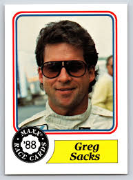 Greg Sacks Rookie Dingman Brothers Racing 1988 Maxx #65 26604