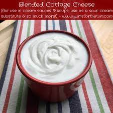 Blended Cottage Cheese For Use In Cream Sauces Soups Use As A Sour Cream Substitute So Much More Healthy By 40