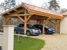 Auvent Deux Voitures Asymetriques Abris Voiture Bois Abri Pour Voiture Pergola Et Abri Garage