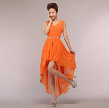 Découvrez vite les promotions incroyables du rayon vêtements cdiscount ! 2017 Nouveau Fasion Modeste Robe Princesse Fille Orange Jaune Haut Bas Demoiselle D Honneur Robes Robe Modeles De Mariage D Hotes S3753 Aliexpress