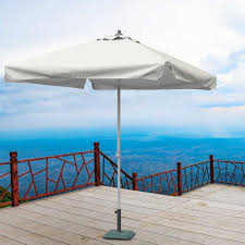 Search for garden parasols now! Square Aluminum Parasol With Central Pole Idfdesign