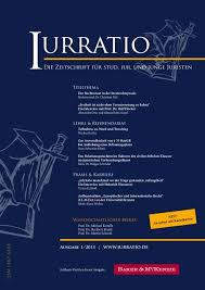 Er berät und vertritt großkonzerne, mittelstand und öffentliche hand in allen arbeitsrechtlichen. Die Zeitschrift Fur Stud Iur Und Junge Juristen Iurratio