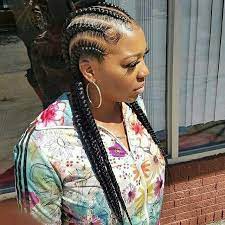 The Straight Back Cornrows Don T Usually Look Right On Me But Hers Are Laid Protectivecornrows Hair Styles Cornrow Hairstyles Feed In Braid