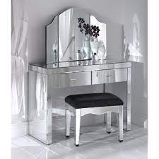 Number of items in set. Romano Mirrored Dressing Table Set Mirrored Furniture From Homesdirect 365 Uk
