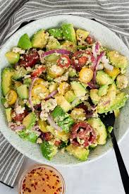 Looking for a vegan salad dressing recipe with no added oil? Creamy Vegan Avocado Salad Vegan And Oil Free Recipes Zardyplants
