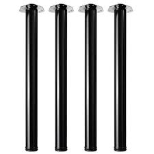 Hettich 2 3 8 In Adjustable 28 In Black Steel Table Leg Set Of 4 9265592 The Home Depot Steel Table Legs Steel Table Folding Table Legs