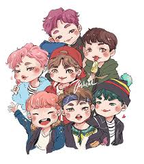 Armys, do you looking for bts wallpaper to decorate your phone or maybe to brighten up your day?so Collection Of Cute And Lovely Bts Chibi Images