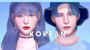 Keeping the diversity in mind, this mod will give you five different skin tones. Ts4 Create A Sim Korean Couple Download Jinti On Patreon Sims 4 Characters Sims 4 Body Mods Sims