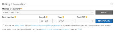 Whereas with a credit card, you get a bill each month and you decide how much to pay. How Do I Pay For Brushfire With My Credit Debit Card Brushfire Help Support