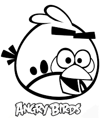 Angry Bird The Strong Red Bird Coloring Pages For Kids Angry Bird Red Bird Angrybird Redbird Ca Bird Coloring Pages Coloring Books Cartoon Coloring Pages