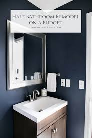 Half Bathroom Remodel On A Budget Half Bathroom Remodel Half Bath Remodel Budget Bathroom Remodel