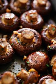 Roasted Mushrooms Balsamic Soy Cafe Delites