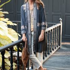 Lane bryant duster vest soft sweater knit duster vest comes in statement making length of 48 and has a vented hem. Johnny Was Marushka Knit Duster Coat The Stock Market Boutique