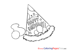 As a parent you will be able to gauge his. Party Hat Colouring Sheet Download Happy Birthday