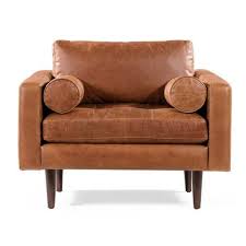 foundry select kate leather sofa reviews wayfair club chairs lounge chair leather chair