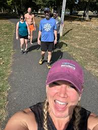 Group run at Raccoon River Park
