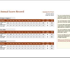 There is no need to record these days off on this record form. Employee Annual Leave Record Sheet Word Excel Templates