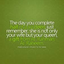 Islam gives great importance to marriage. Pin By Amy Astika On In The Name Of Allah Islamic Inspirational Quotes Islamic Love Quotes Islam Marriage