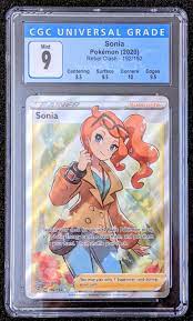 Rebel Clash Pokemon Card: Sonia 192/192, CGC 9 Mint | eBay