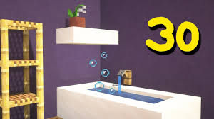 5 bathroom designs this is a map with 5 basic bathroom designs for your to be inspired by and possibly use the skills you've seen used in your own builds. Minecraft 30 Bathroom Decoration Ideas Youtube