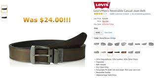 levis mens reversible casual jean belt black brown bridge