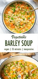 Vegetable Barley Soup Recipe Vegetarian Recipes Healthy Vegetable Barley Soup Healthy Soup Recipes