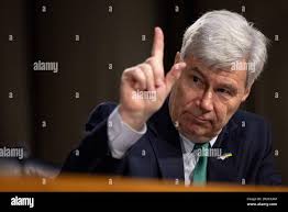 U.S. Senator Sheldon Whitehouse of Rhode Island during a Democratic event 