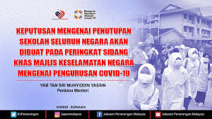 Kajian kes majlis amanah rakyat (mara). Keputusan Mengenai Penutupan Sekolah Seluruh Negara Akan Dibuat Pada Peringkat Sidang Khas Majlis Keselamatan Negara Jabatan Penerangan Malaysia
