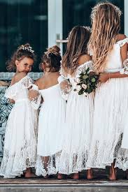 21 Flower Girl Dresses To Create A Magic Look Wedding Forward Bridesmaid Dresses Boho Flower Girl Dresses Boho Wedding Flower Girl Dresses