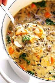 This Cozy Autumn Wild Rice Soup Is The Perfect Fall Comfort Food It S Easy To Make In The Instant Pot Pressure Cooker Soup Dinner Rice Soup Recipes Recipes