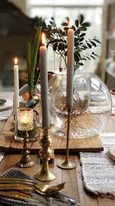 Style Your Dining Table With Natural Elements And Organic Decor For 2019 Bees N Burlap Dining Table Candles Candle Table Decorations Dining Table Copper